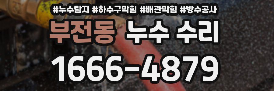 부전동 누수 수리