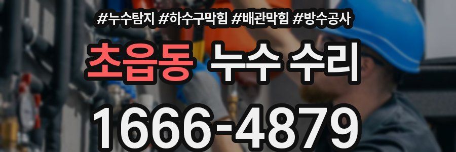 초읍동 누수 수리