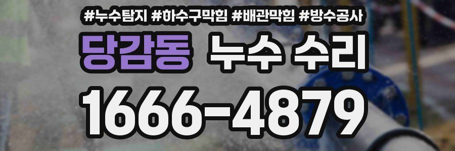 당감동 누수 수리