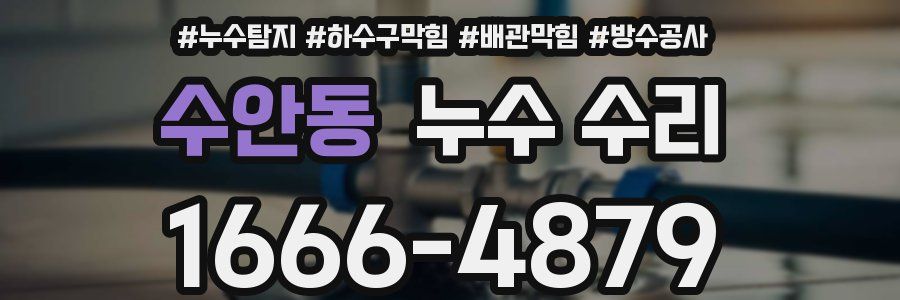 수안동 누수 수리