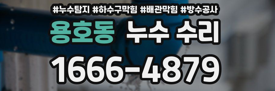 용호동 누수 수리