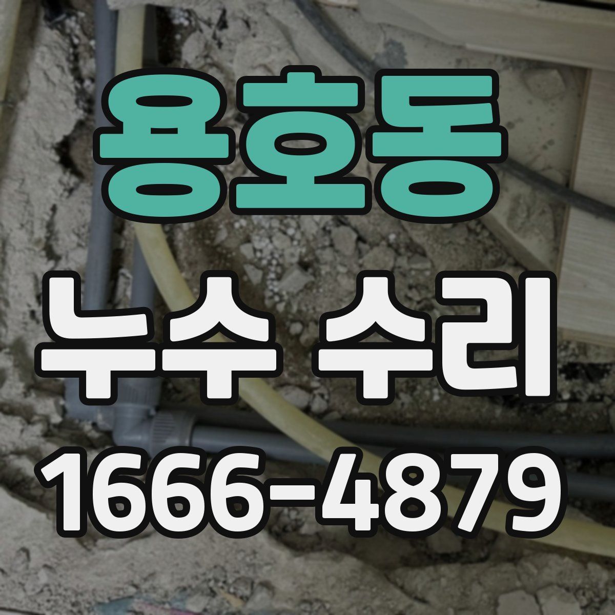 용호동 누수 수리