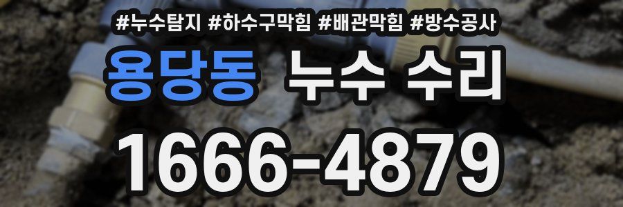 용당동 누수 수리
