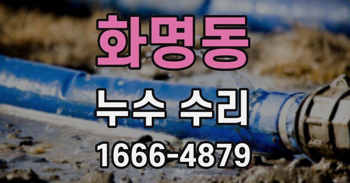 화명동 누수 수리