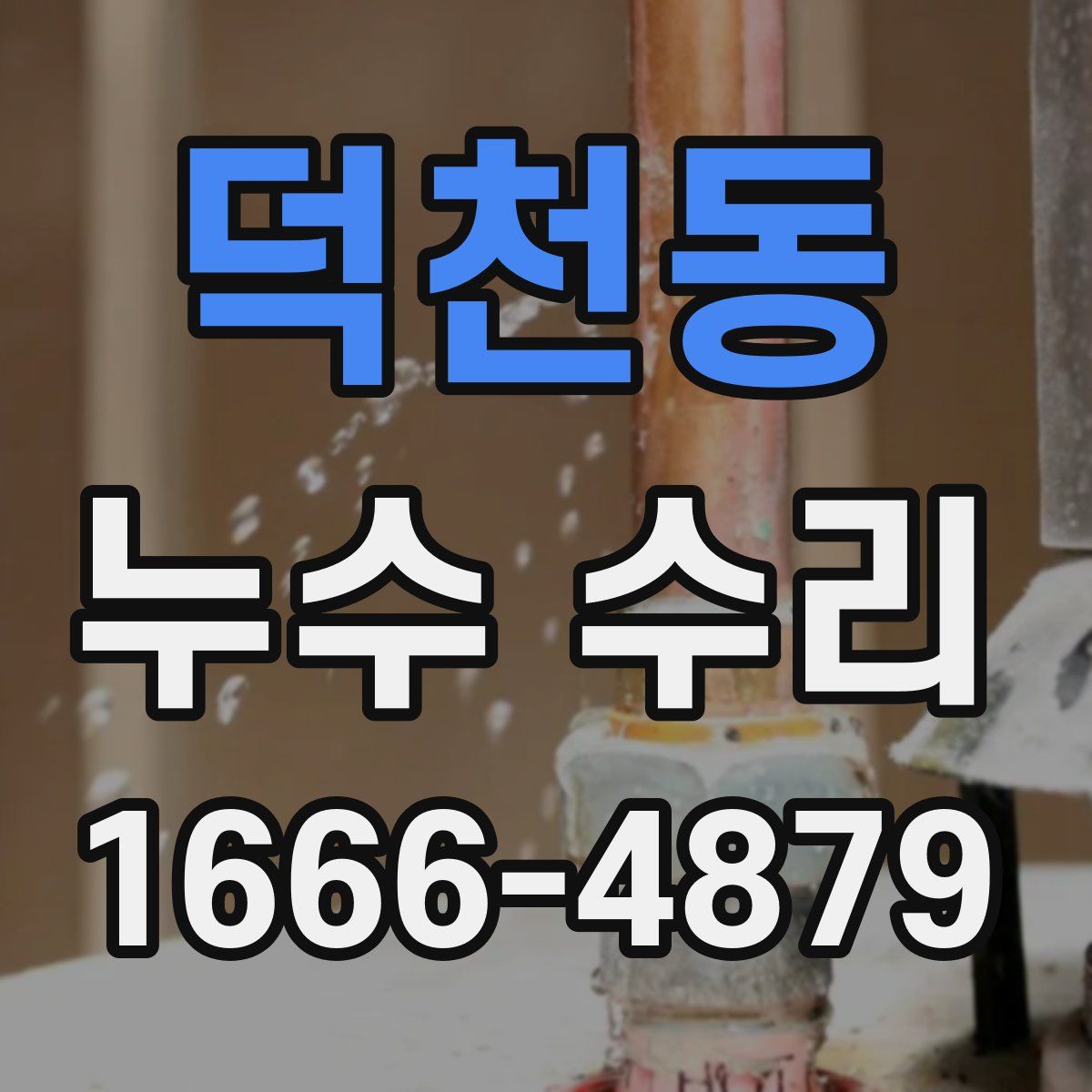 덕천동 누수 수리