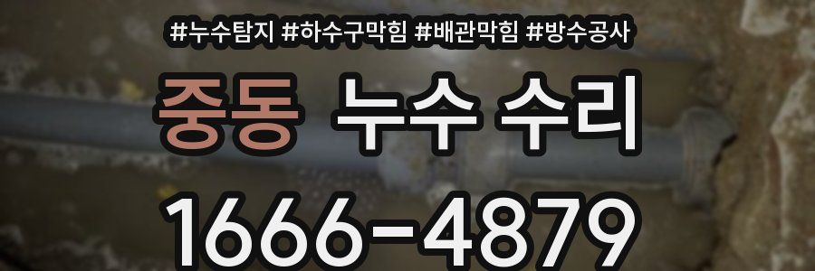 중동 누수 수리