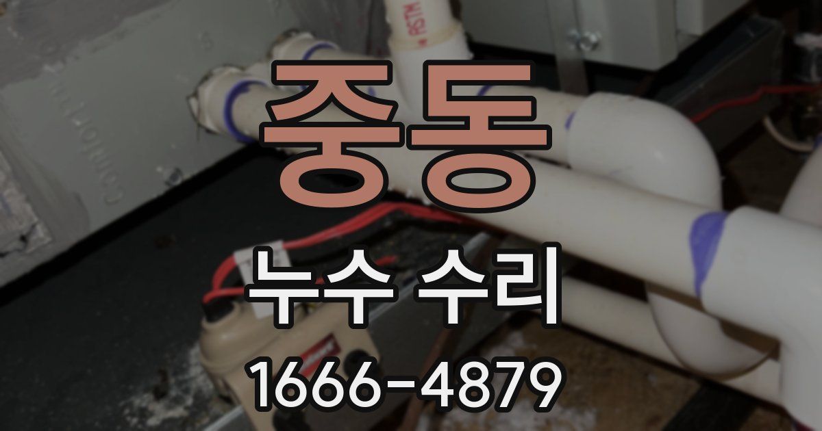 중동 누수 수리