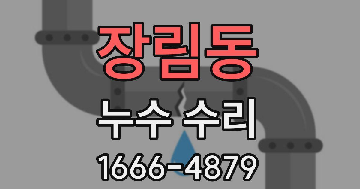 장림동 누수 수리