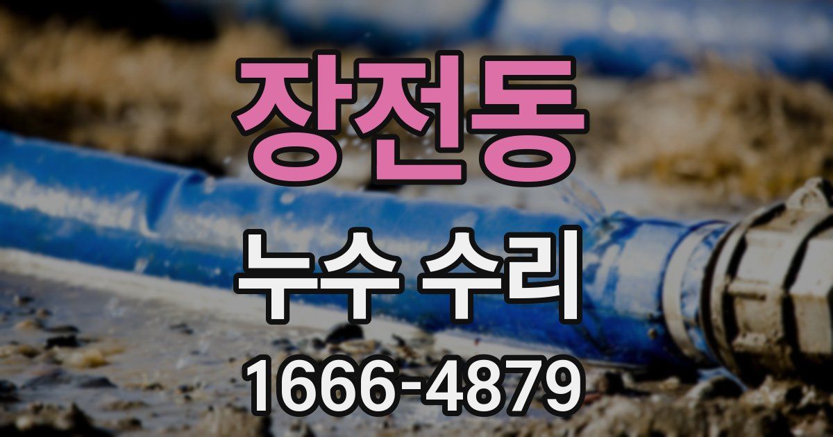 장전동 누수 수리