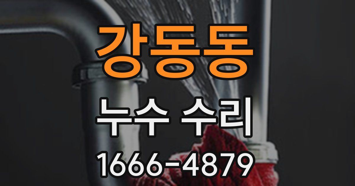 강동동 누수 수리