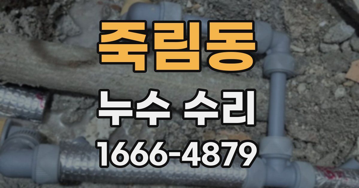 죽림동 누수 수리