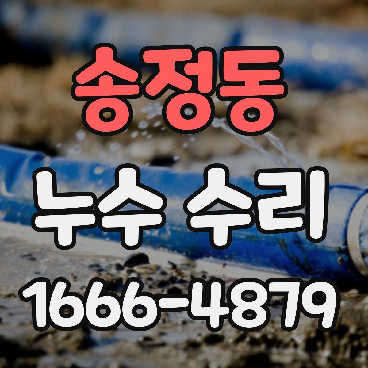 송정동 누수 수리