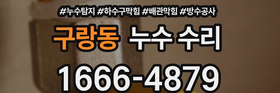 구랑동 누수 수리