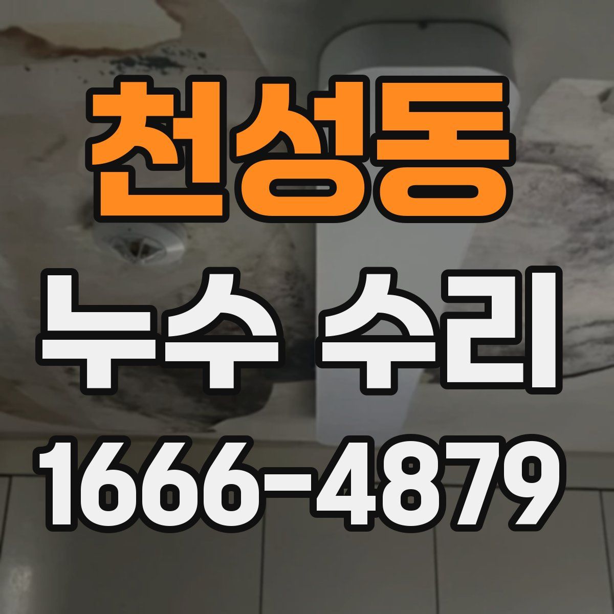 천성동 누수 수리
