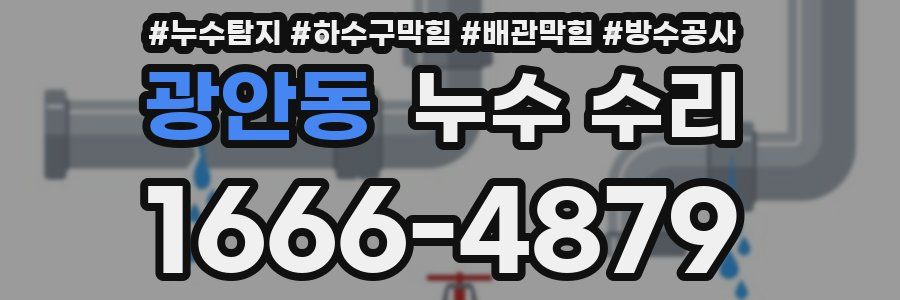 광안동 누수 수리