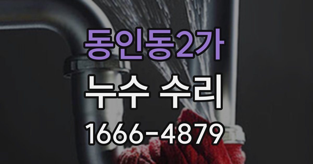 동인동2가 누수 수리