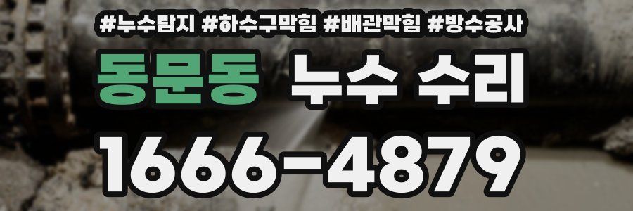 동문동 누수 수리