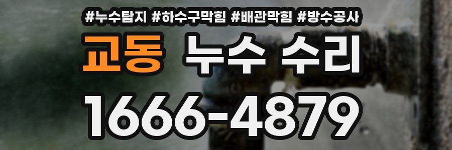 교동 누수 수리