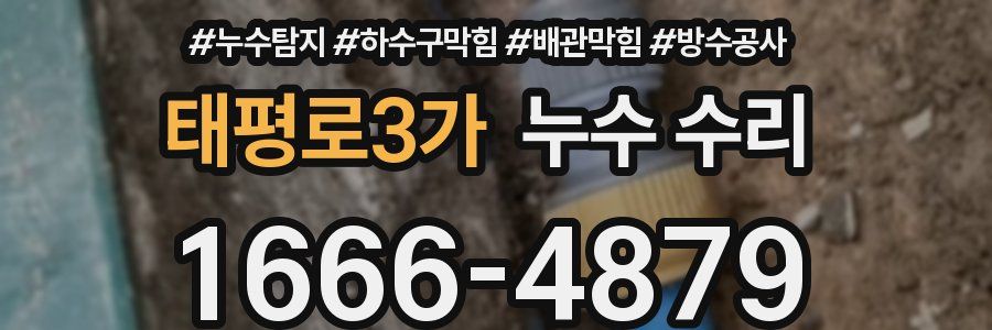 태평로3가 누수 수리