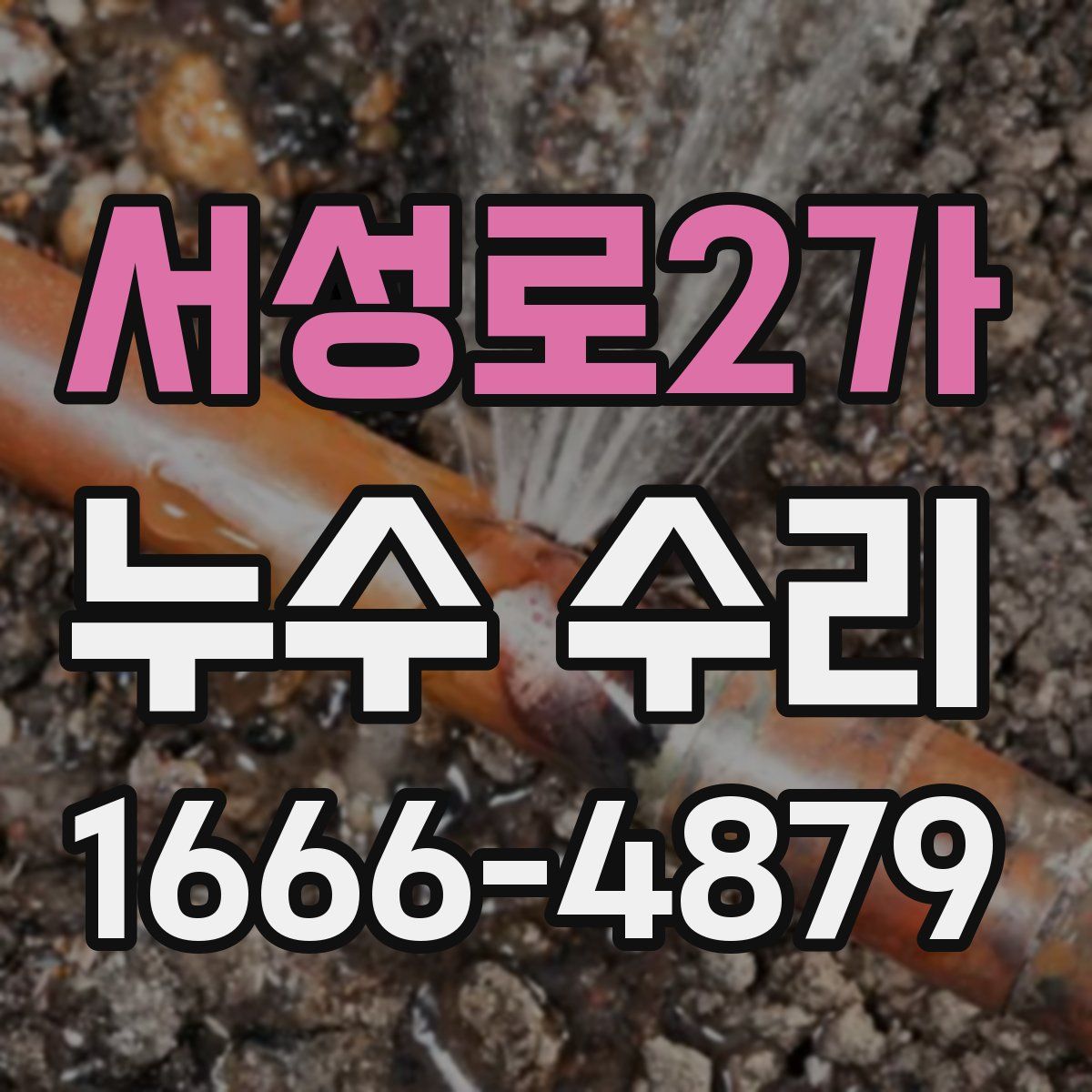 서성로2가 누수 수리