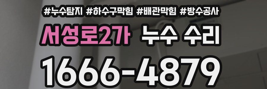 서성로2가 누수 수리