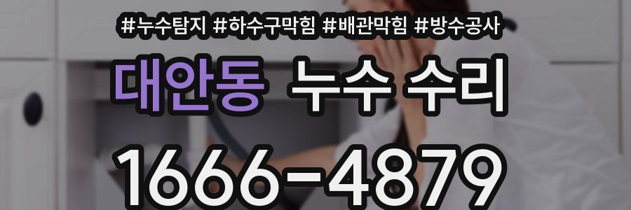 대안동 누수 수리