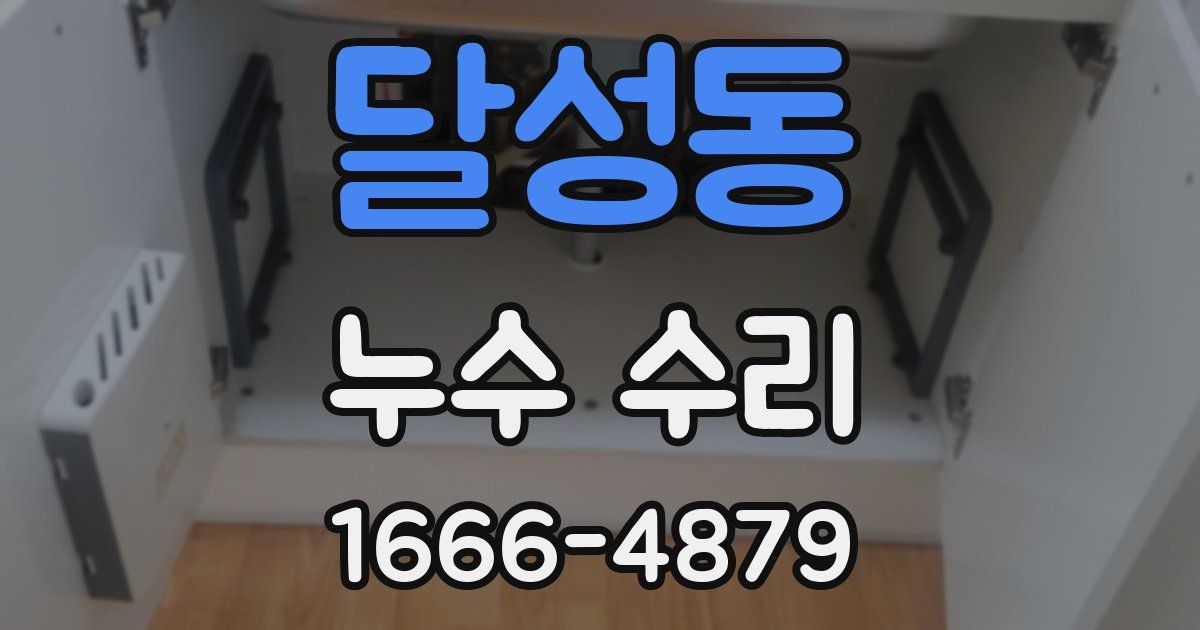 달성동 누수 수리