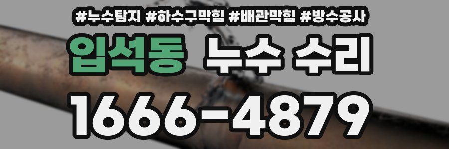 입석동 누수 수리