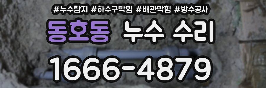 동호동 누수 수리