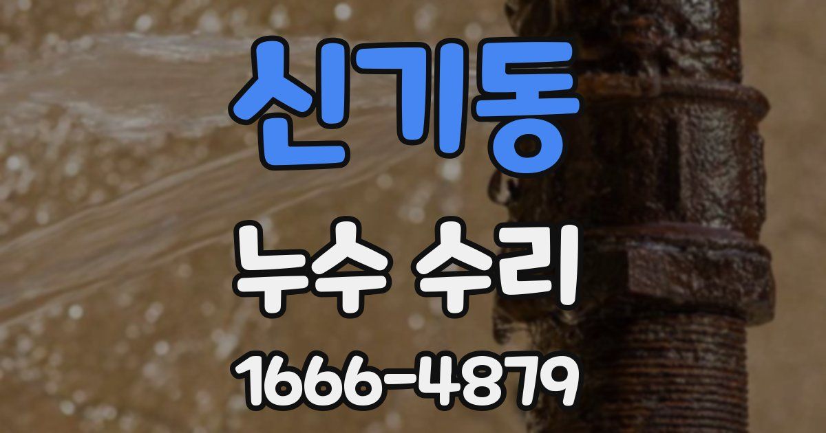 신기동 누수 수리