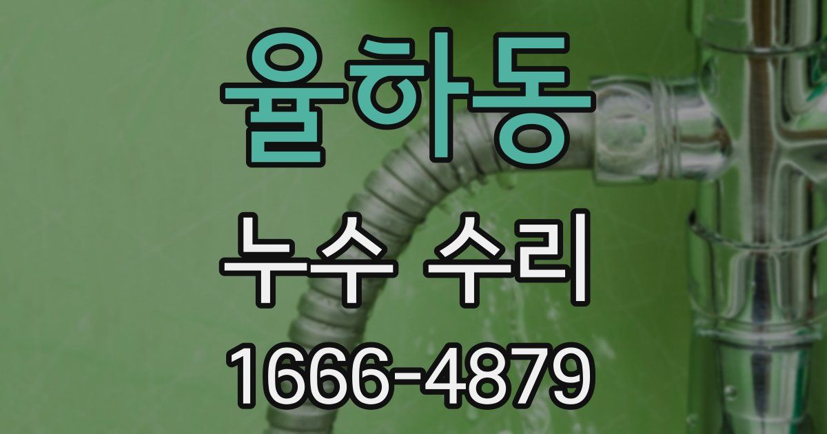 율하동 누수 수리