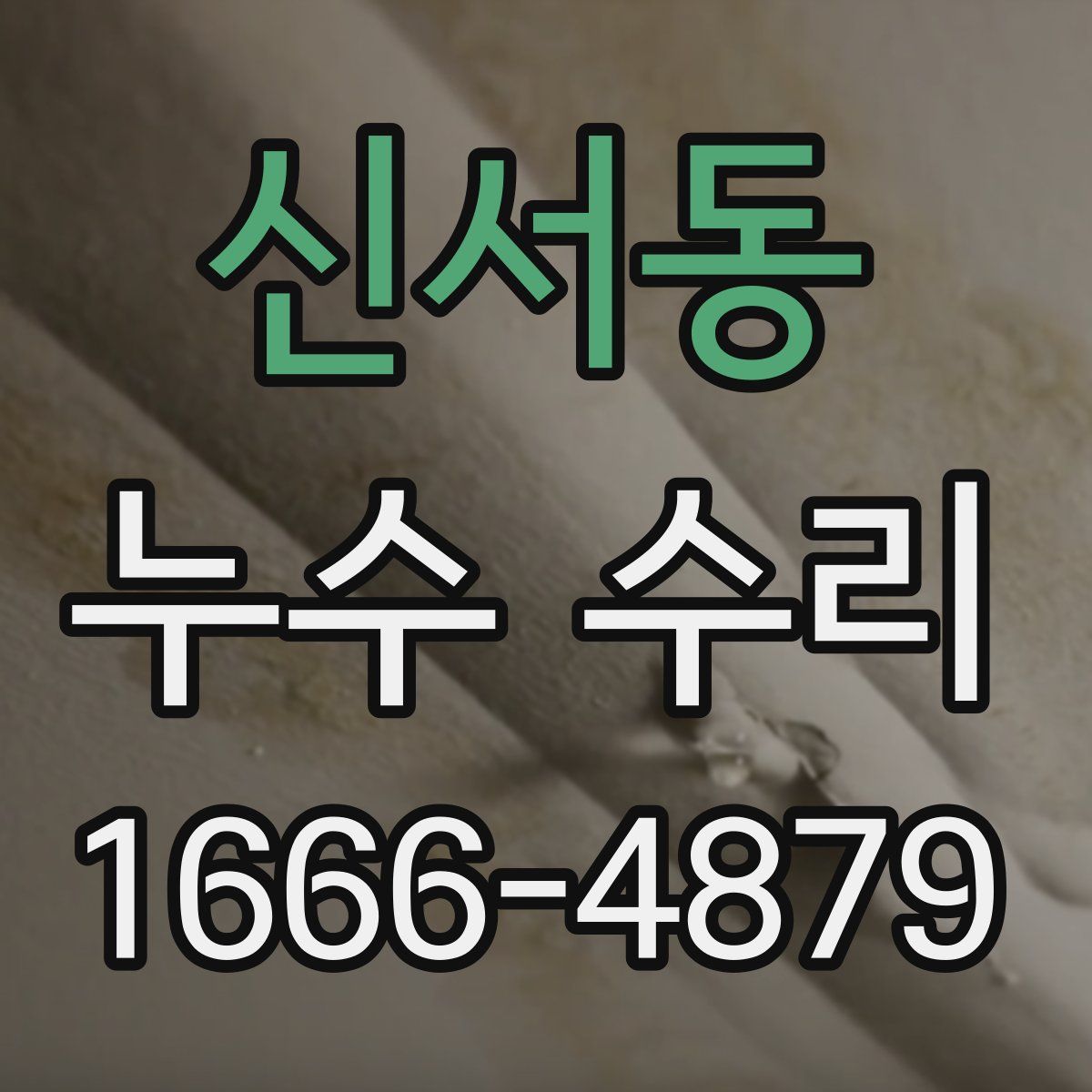 신서동 누수 수리