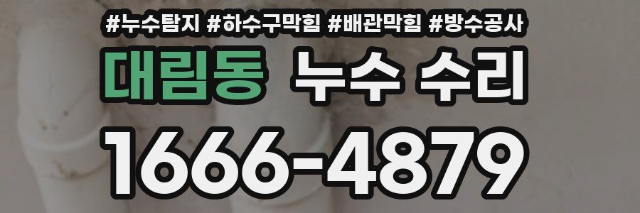 대림동 누수 수리