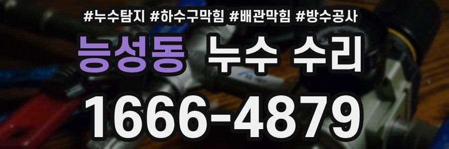 능성동 누수 수리