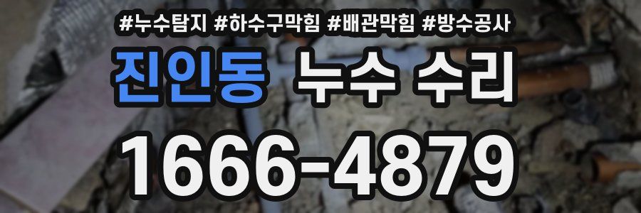 진인동 누수 수리