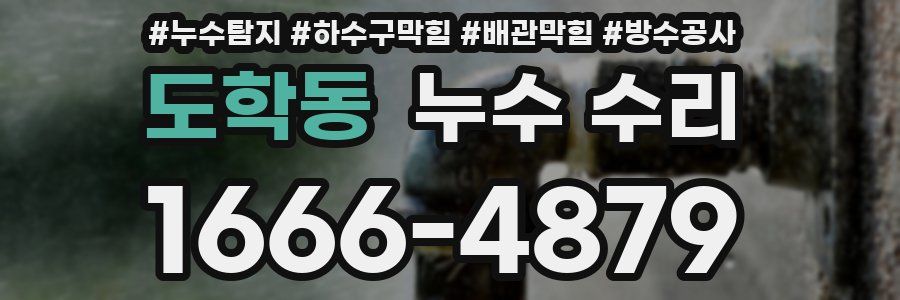 도학동 누수 수리