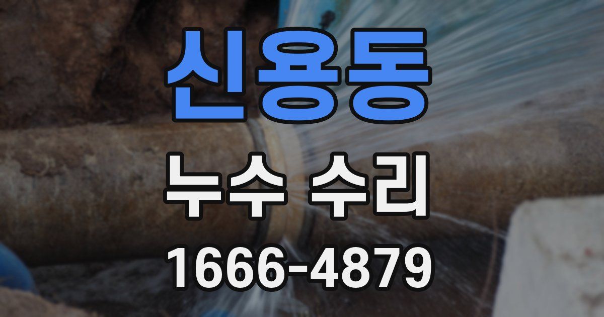 신용동 누수 수리