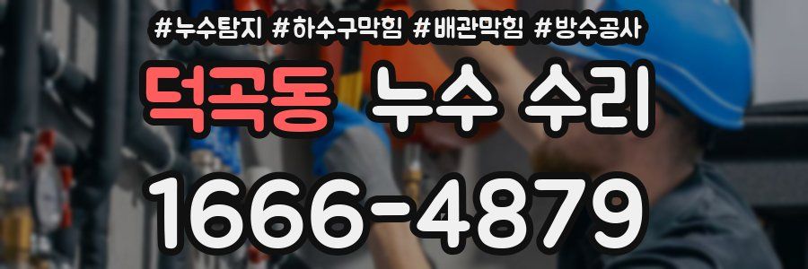 덕곡동 누수 수리