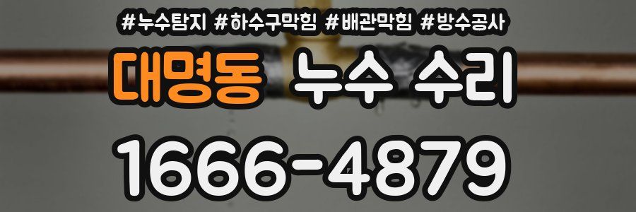 대명동 누수 수리