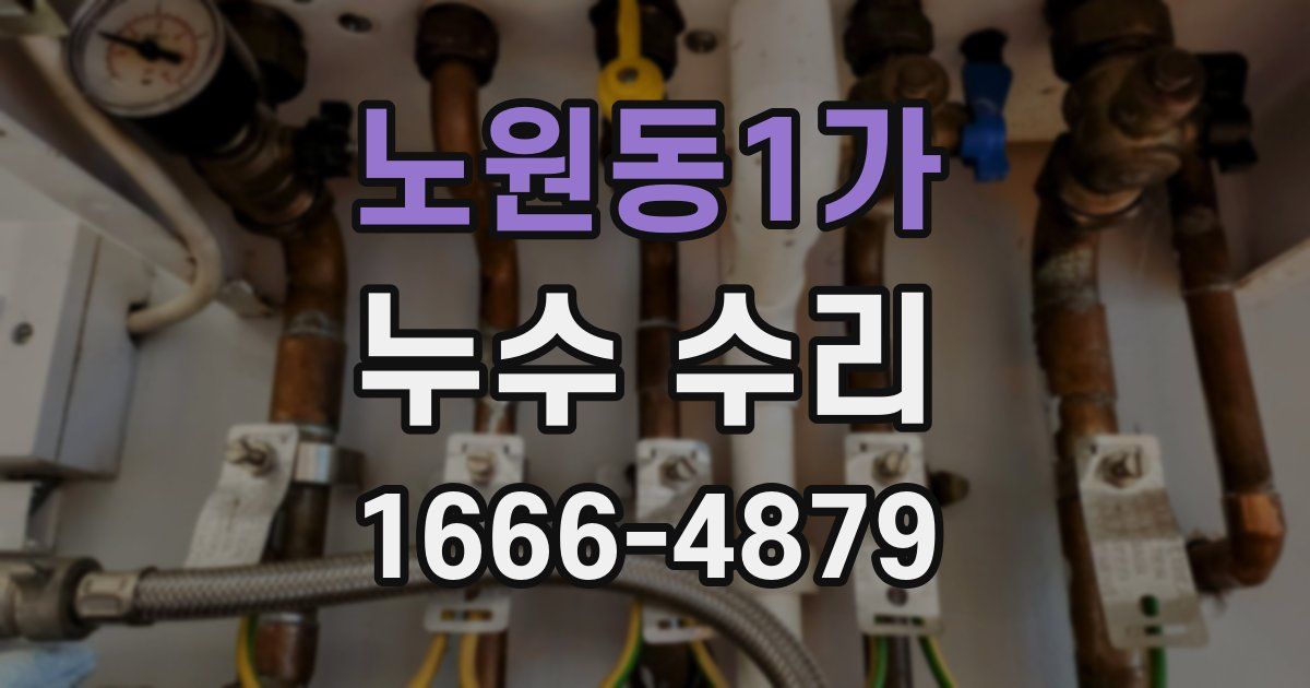 노원동1가 누수 수리