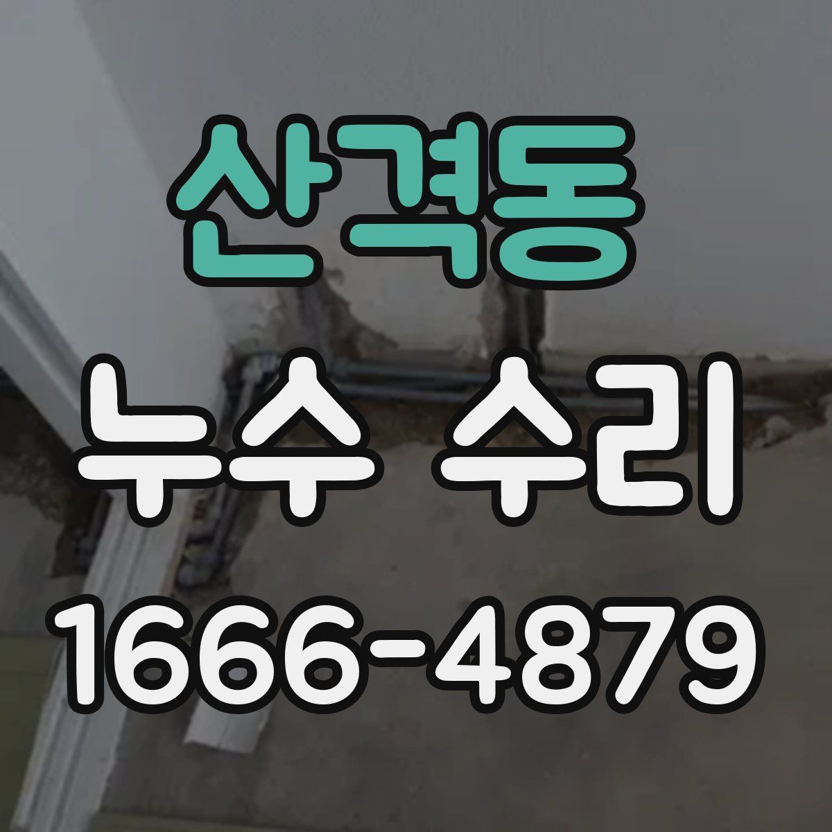 산격동 누수 수리