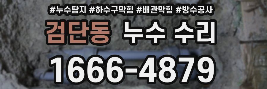 검단동 누수 수리