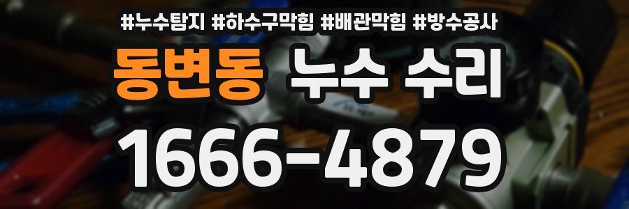 동변동 누수 수리