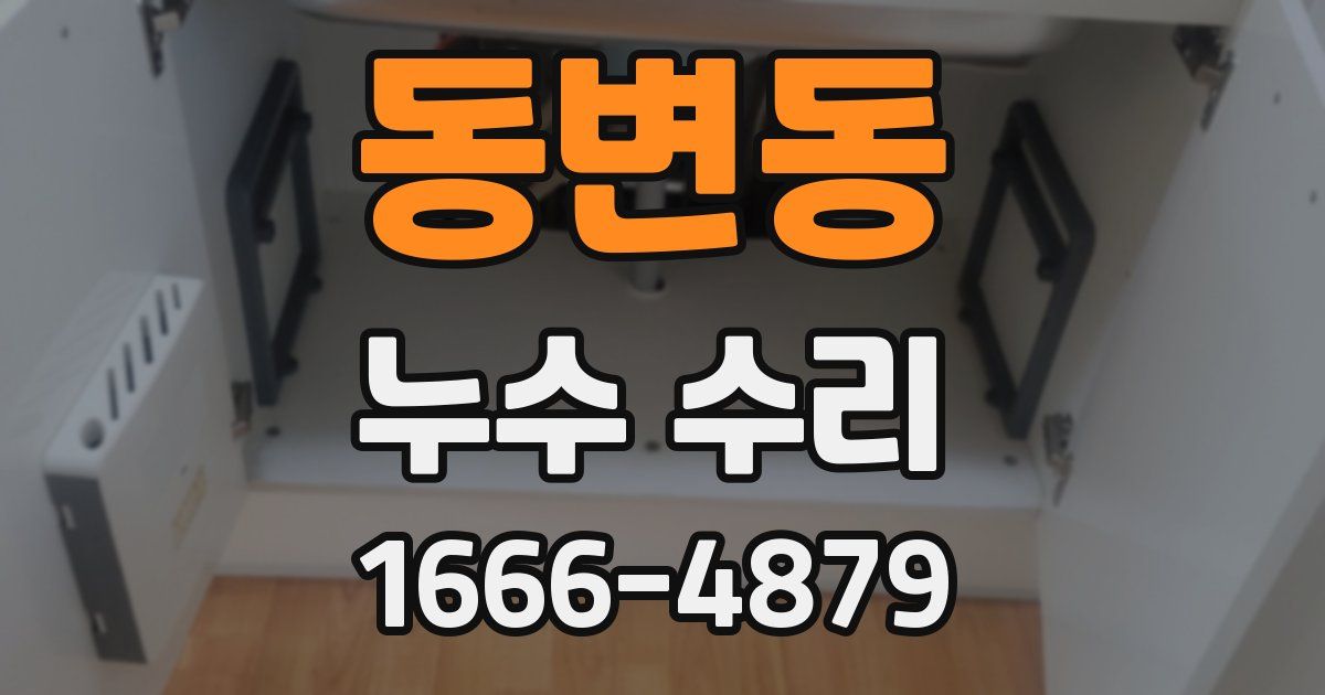 동변동 누수 수리