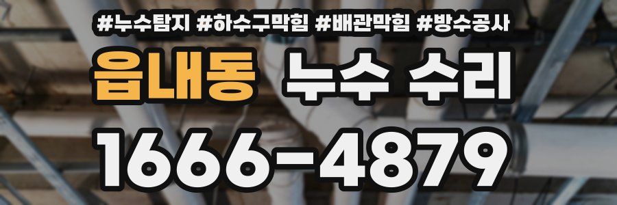읍내동 누수 수리