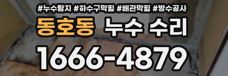 동호동 누수 수리