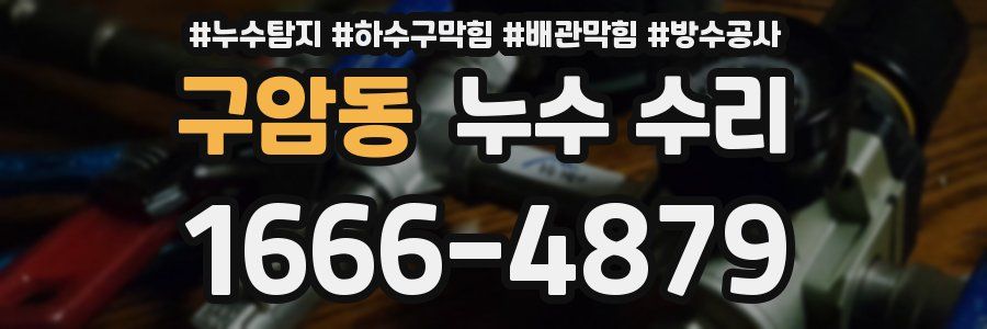구암동 누수 수리