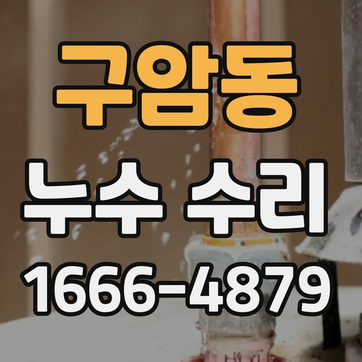 구암동 누수 수리