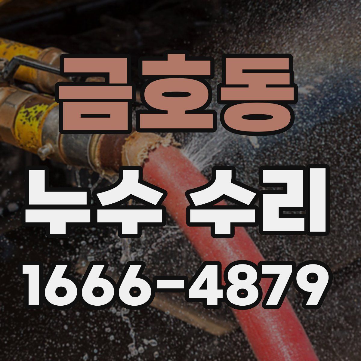 금호동 누수 수리
