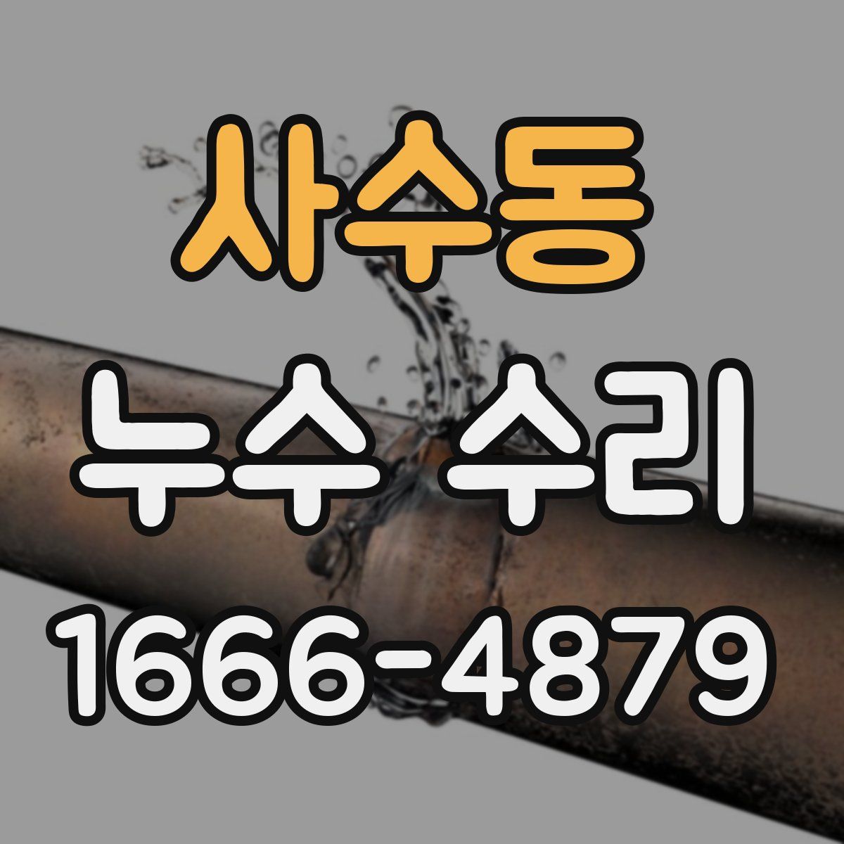 사수동 누수 수리